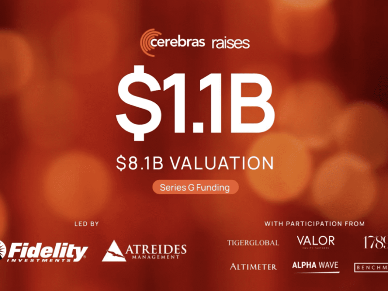 Cerebras AI infrastructure funding hits $1.1B at $8.1B valuation